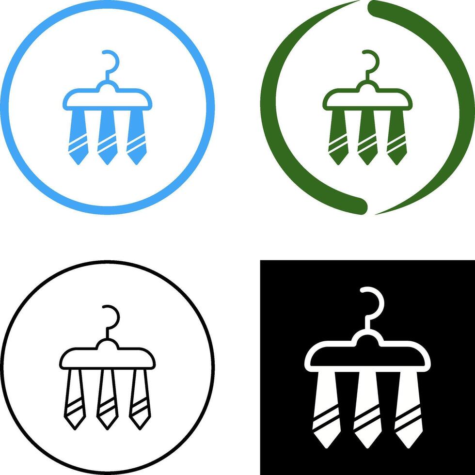 Three Ties Icon Design vector