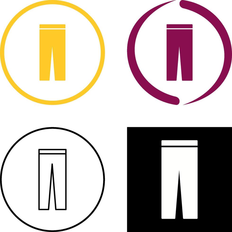 Trousers Icon Design vector
