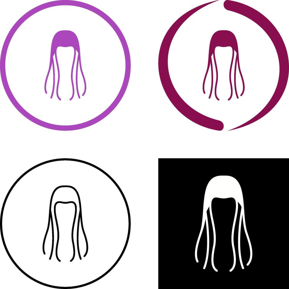 Hair Icon Design vector