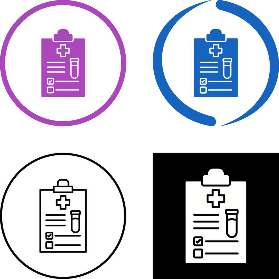 Medical Report Icon Design vector