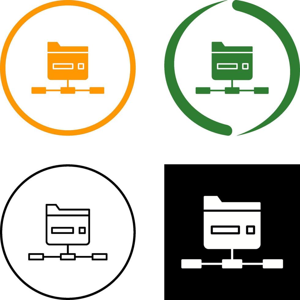 Network Folder Icon Design 44335596 Vector Art at Vecteezy