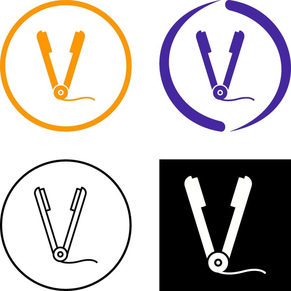 Straightener Icon Design vector