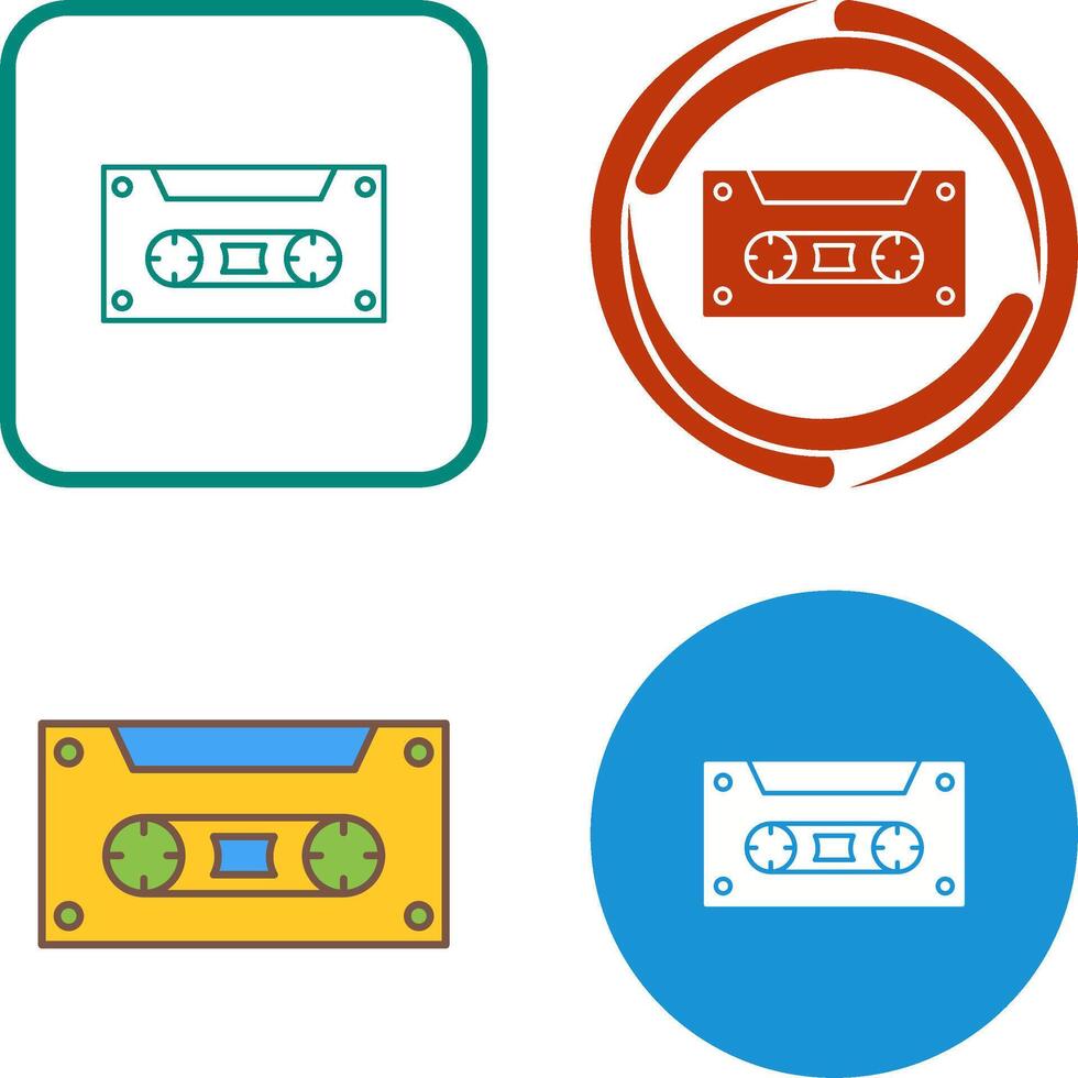 Casette Icon Design vector