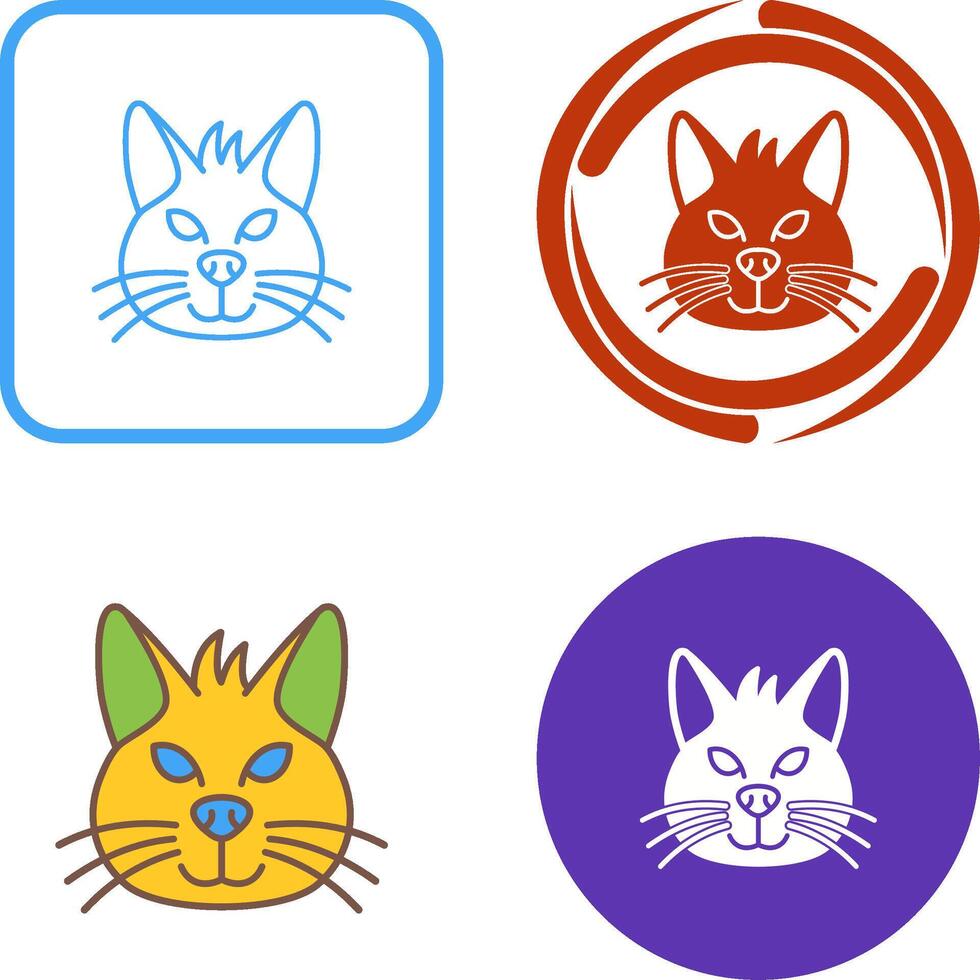 Cat Icon Design vector