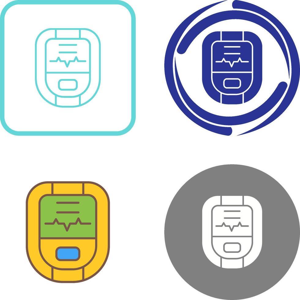 Oximeter Icon Design vector