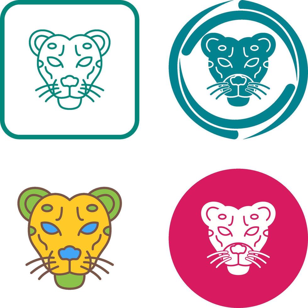 Cheetah Icon Design vector