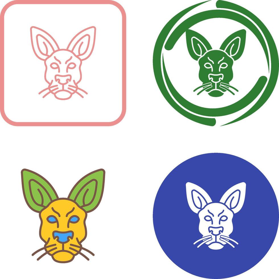 Kangaroo Icon Design vector
