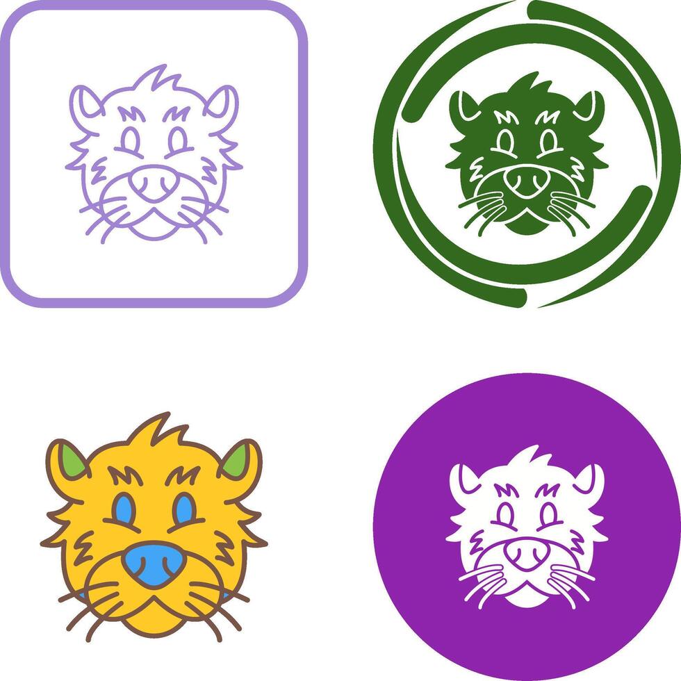 Otter Icon Design vector