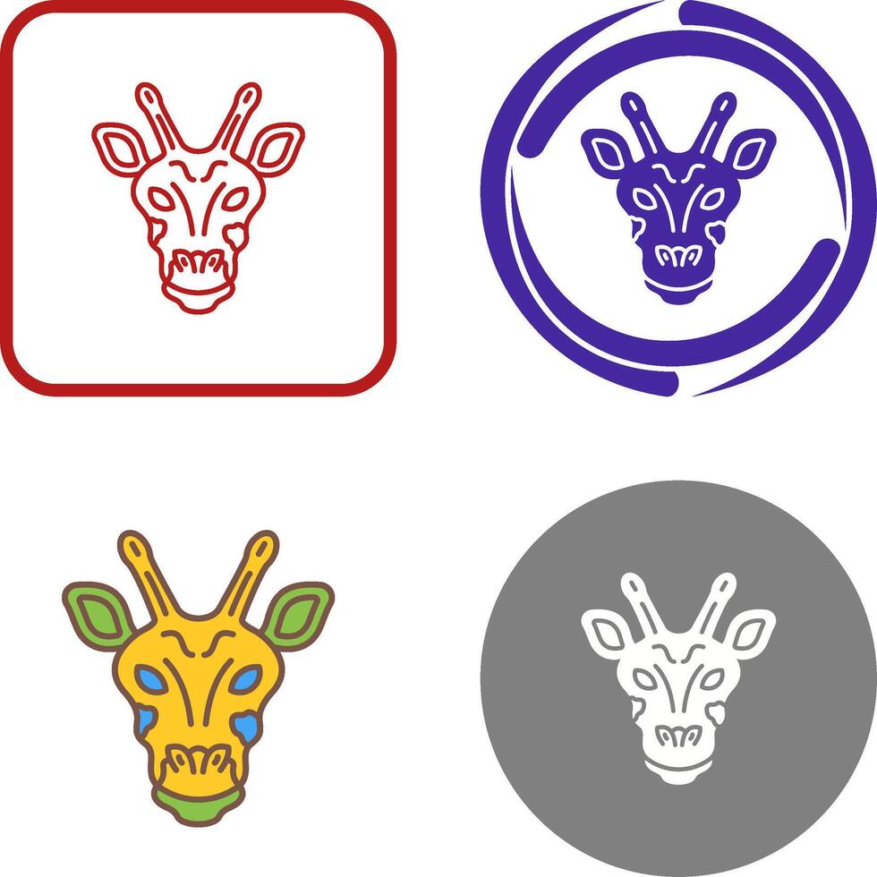 Giraffe Icon Design vector