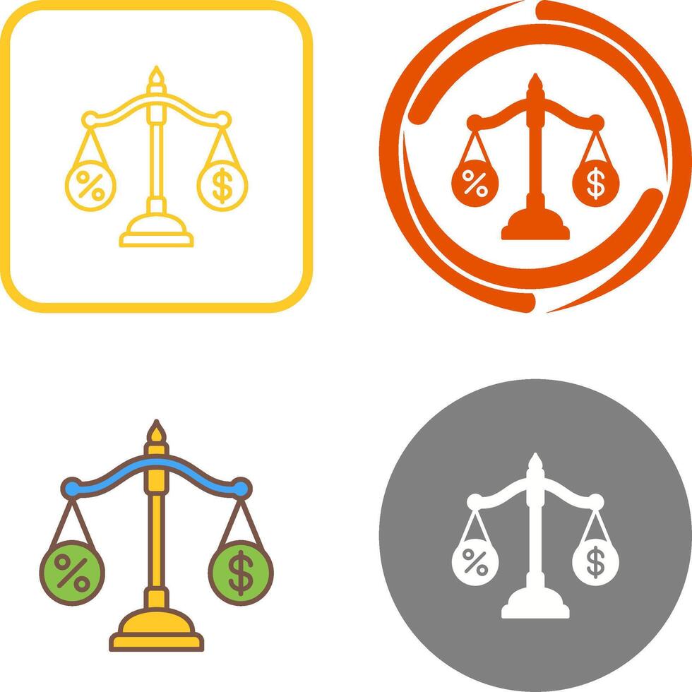Scale Icon Design vector