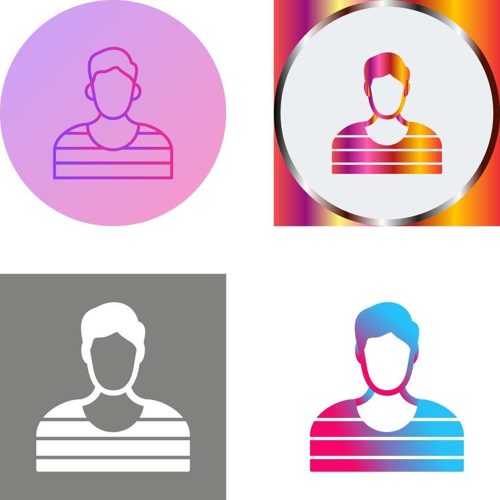 Prisioner Icon Design vector