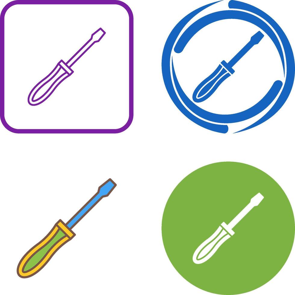Screwdriver Icon Design vector
