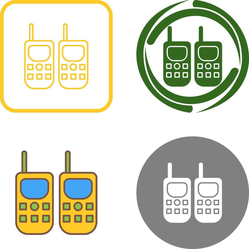 Walkie Talkie Icon Design vector