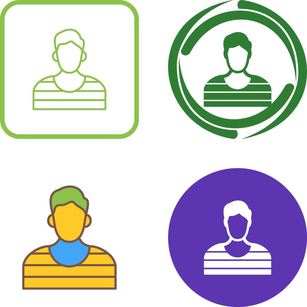 Prisioner Icon Design vector