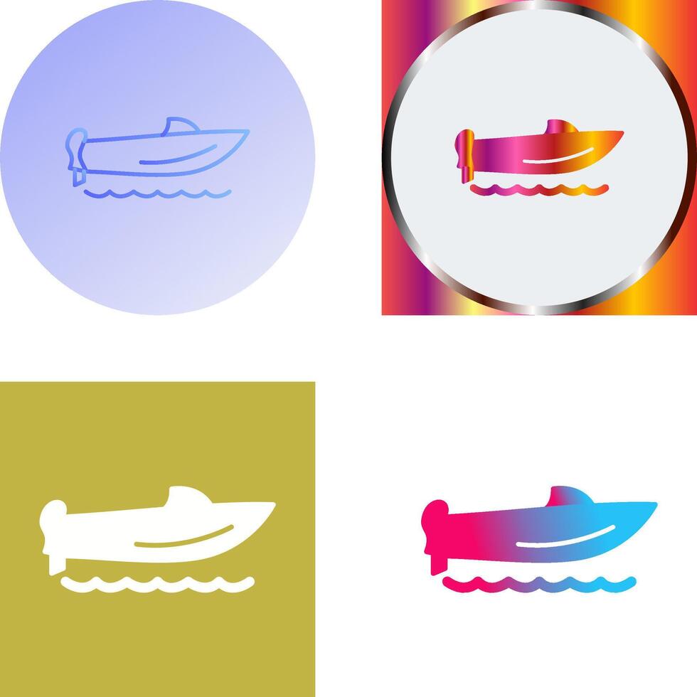 Speed Boat Icon Design vector