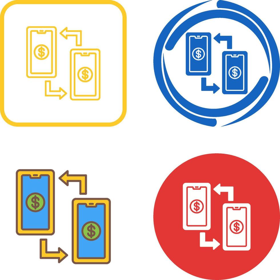 Transaction Icon Design vector