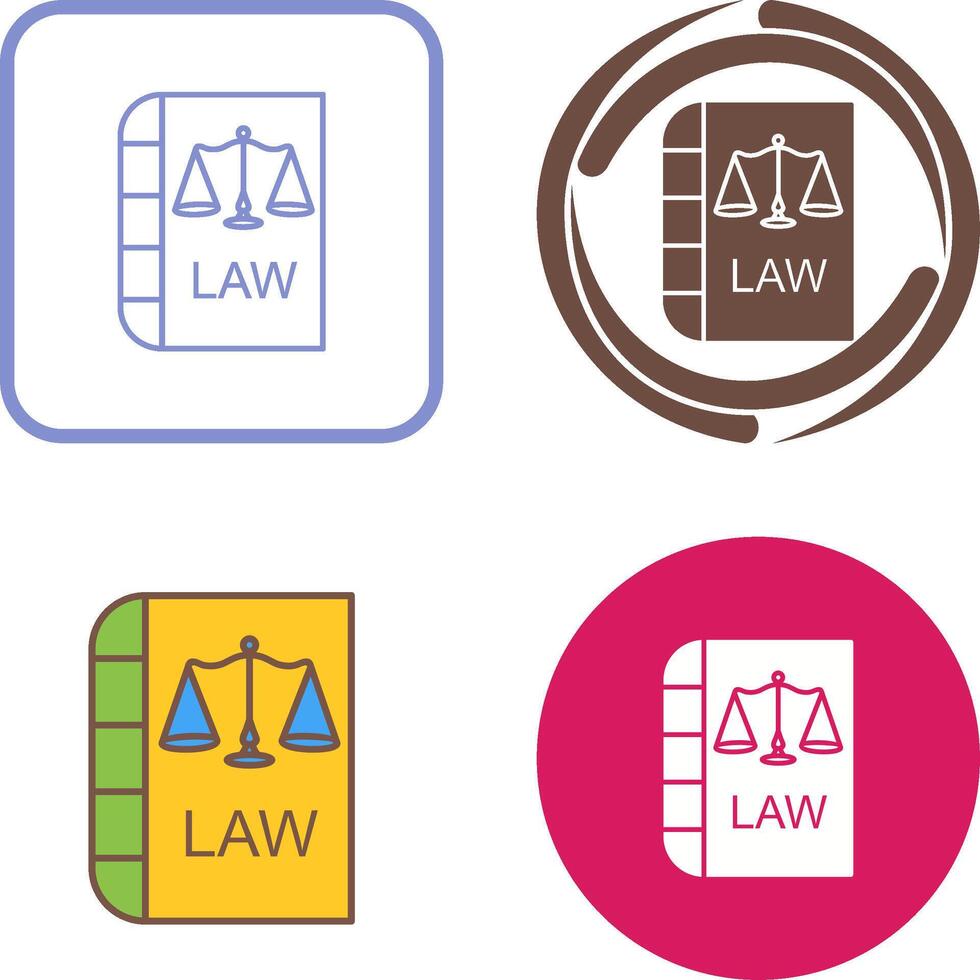 Law and Order Icon Design vector