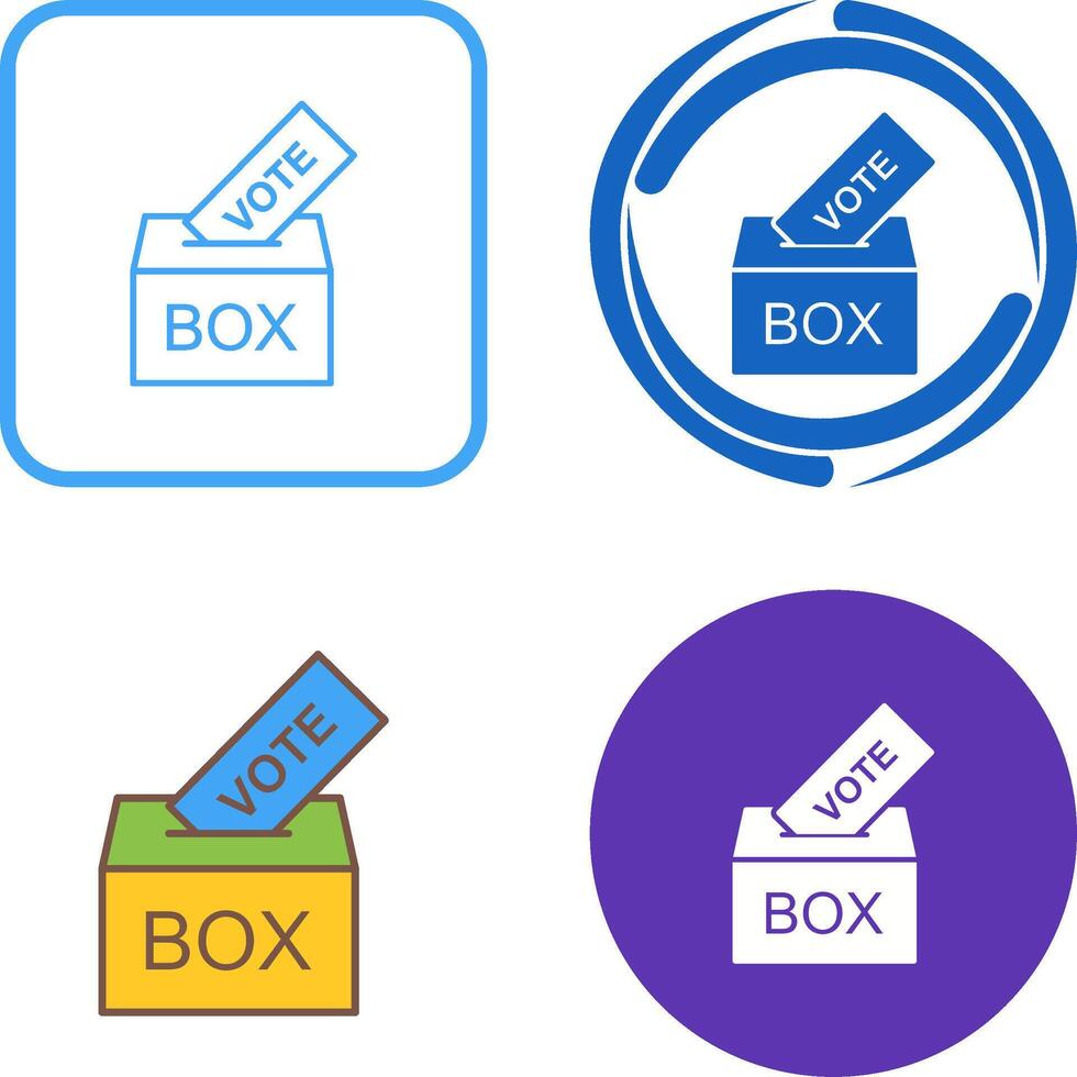 Giing Vote Icon Design vector