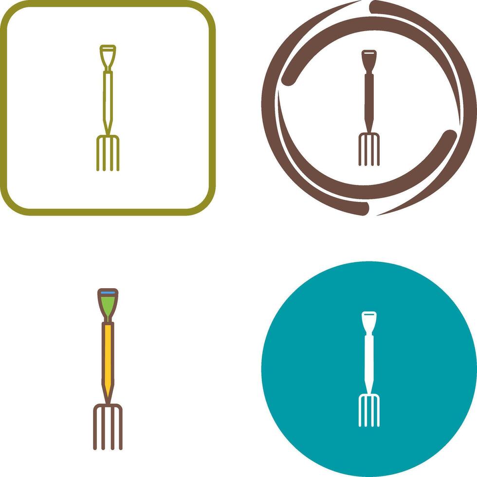 Gardening Fork Icon Design vector