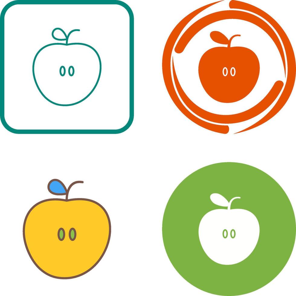 Apples Icon Design vector