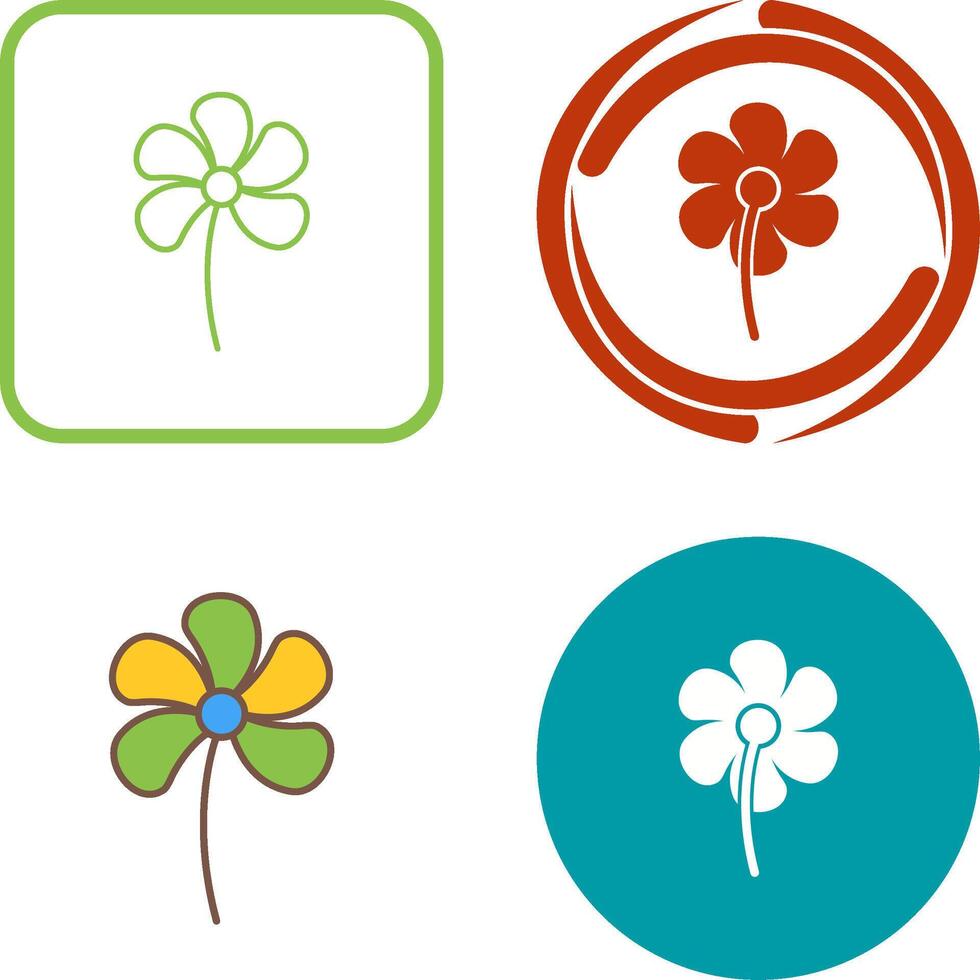 Small flowers Icon Design vector