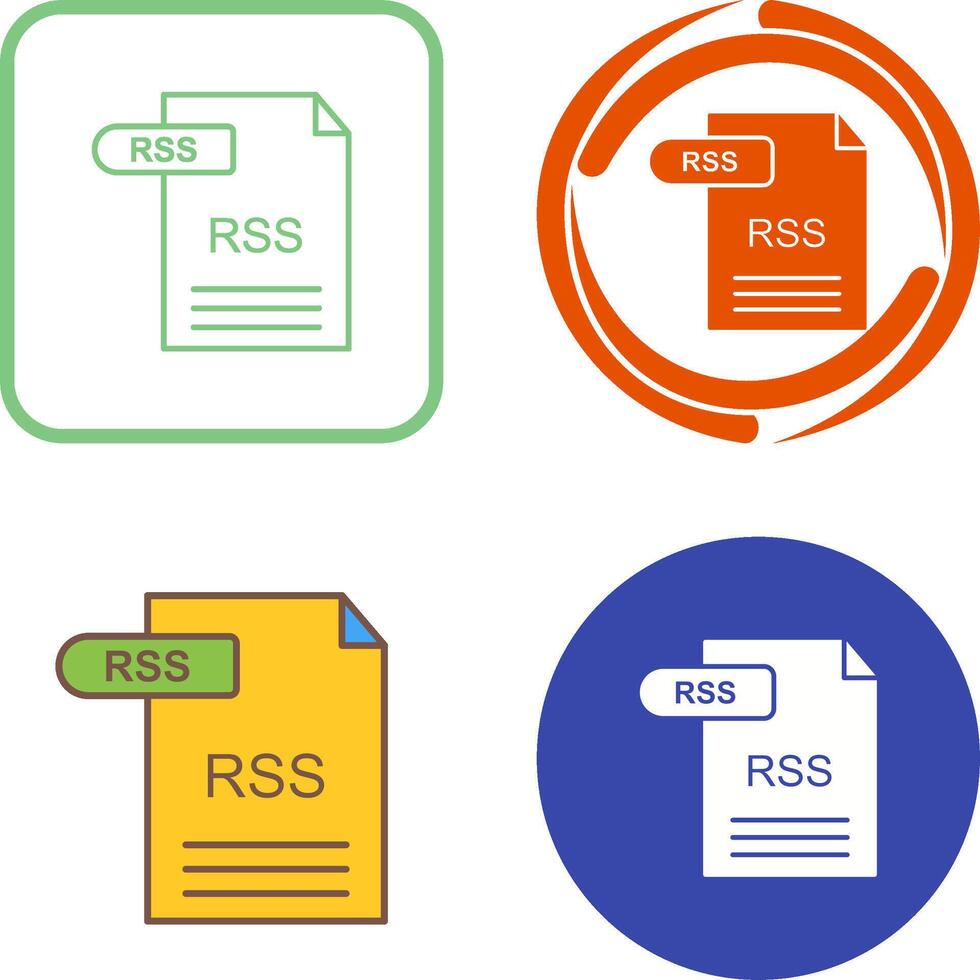 RSS Icon Design vector