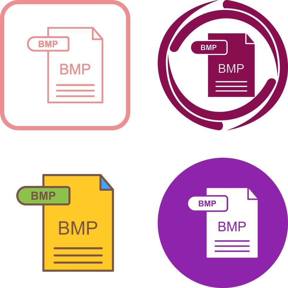 BMP Icon Design vector