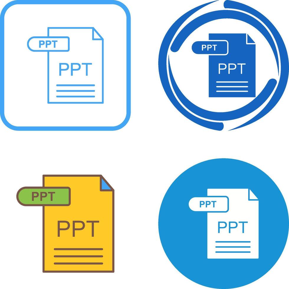 PPT Icon Design vector