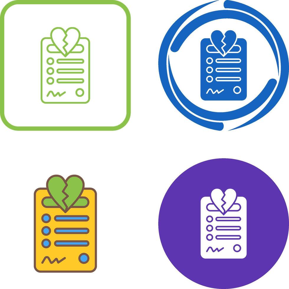 Divorce Icon Design vector