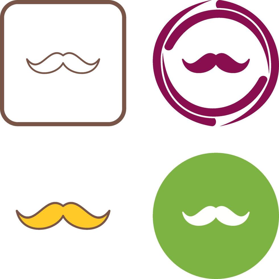 Moustache Icon Design vector