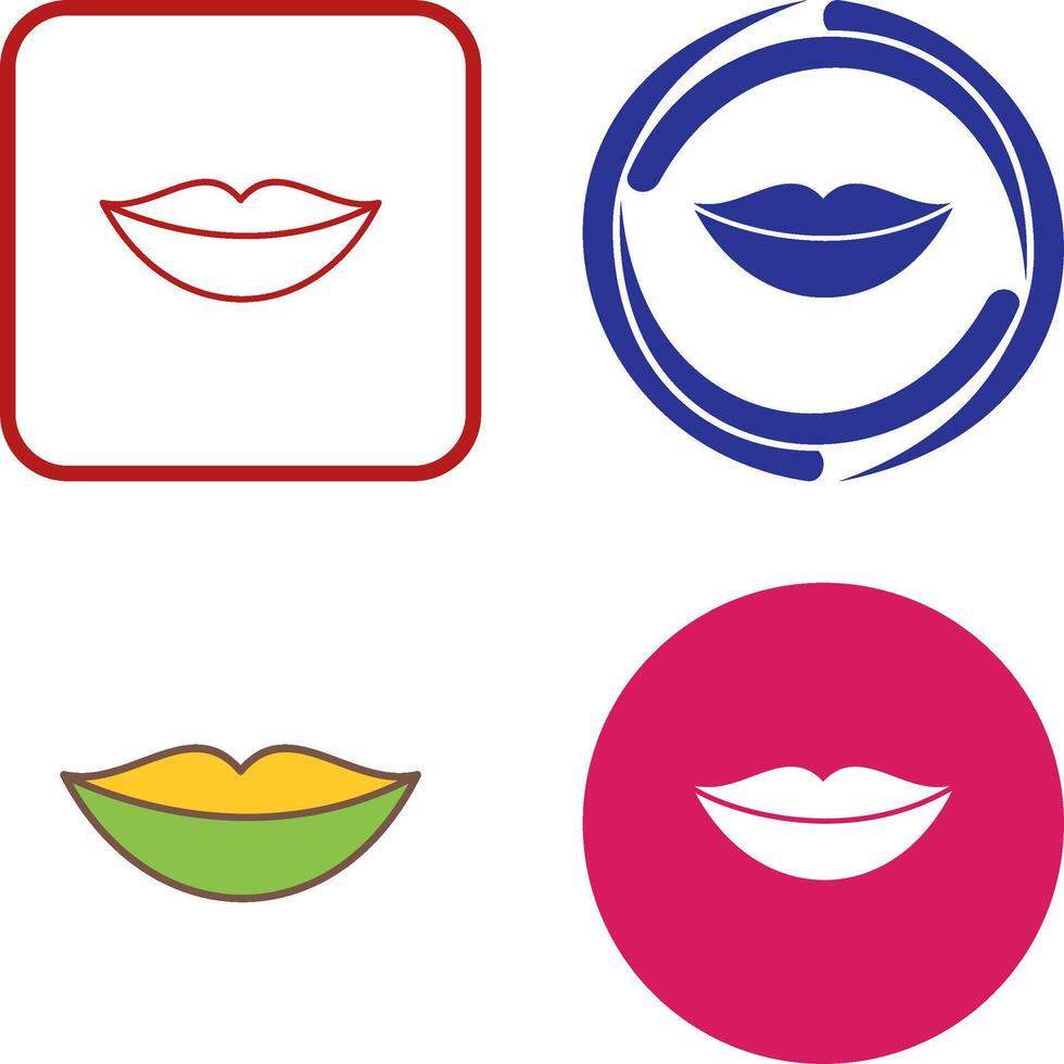 Lips Icon Design vector