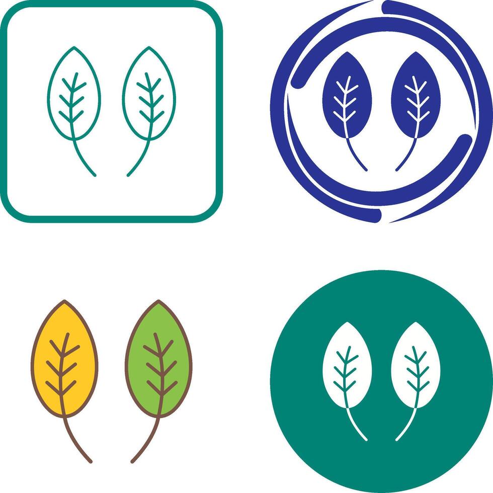 Herb Icon Design vector