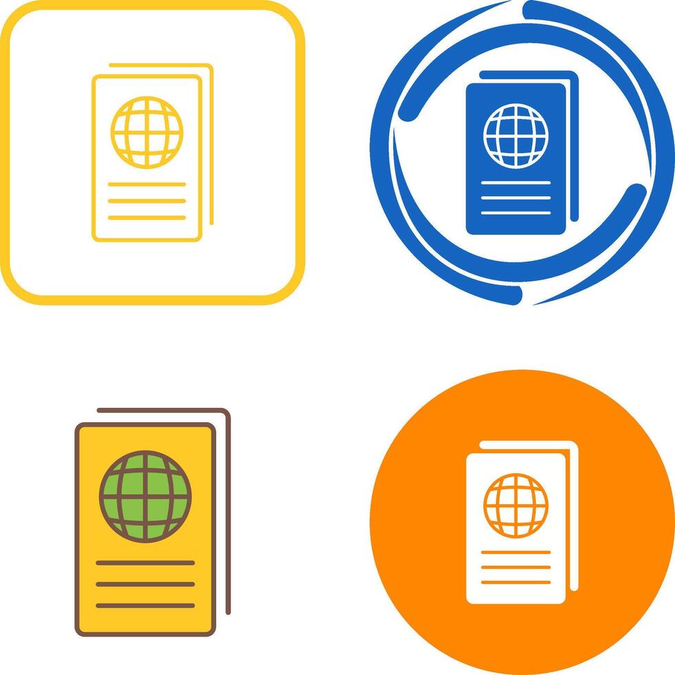Global Report Icon Design vector