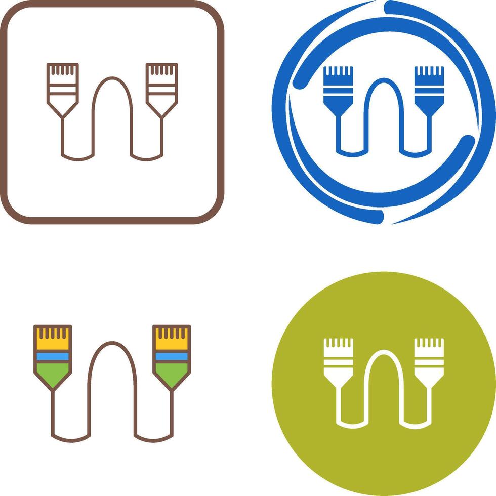 Internet Cable Icon Design vector
