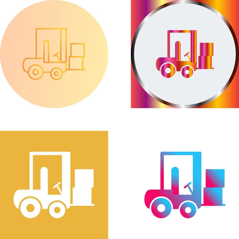 Forklifter Icon Design vector