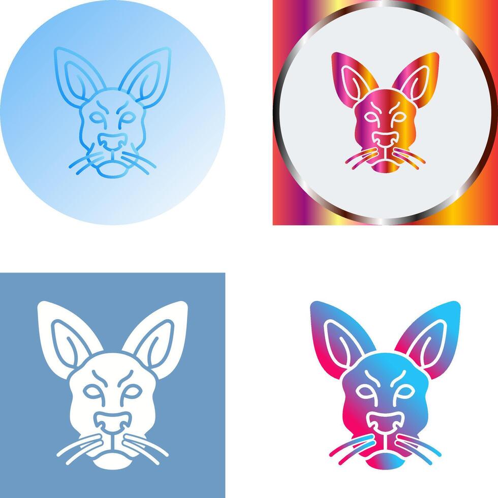 Kangaroo Icon Design vector