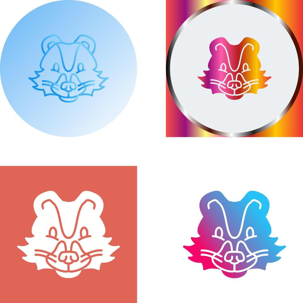 Skunk Icon Design vector