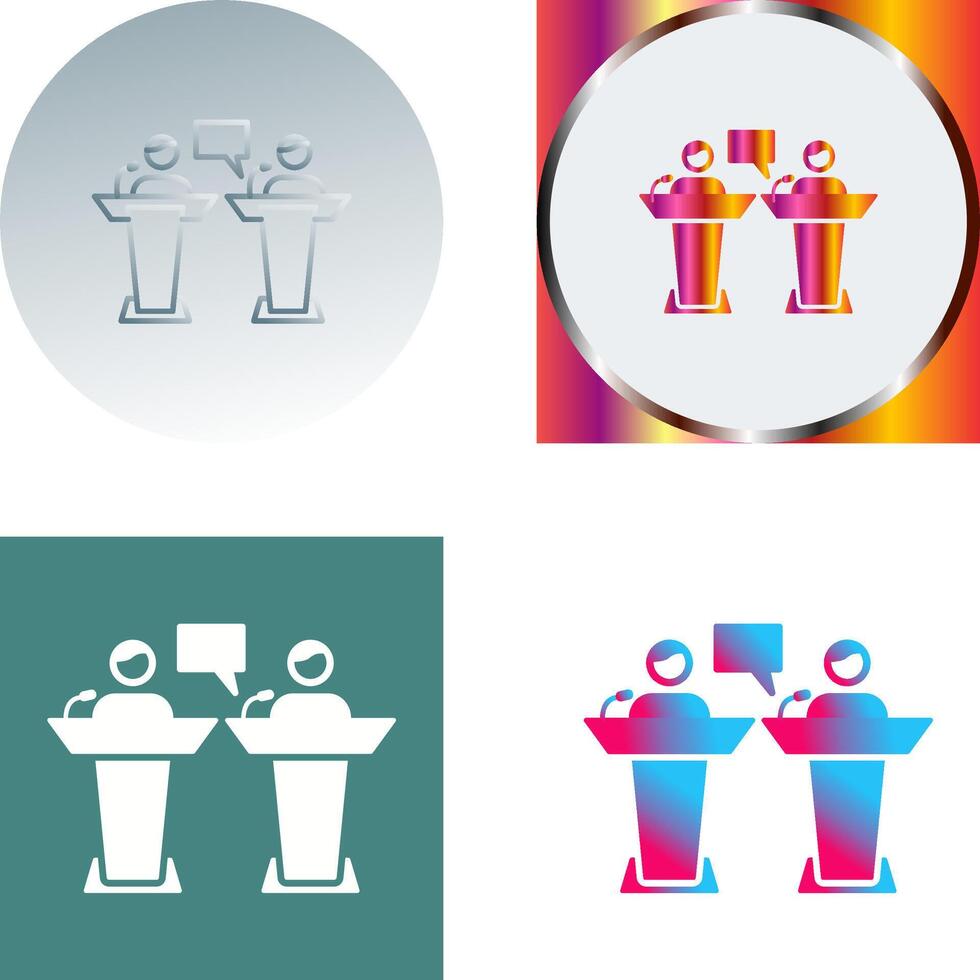 Debate Icon Design vector