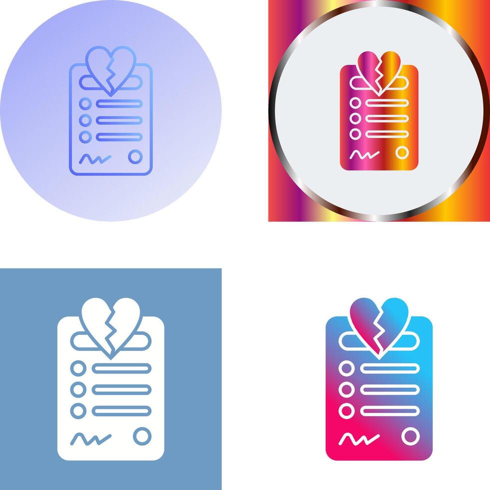 Divorce Icon Design vector