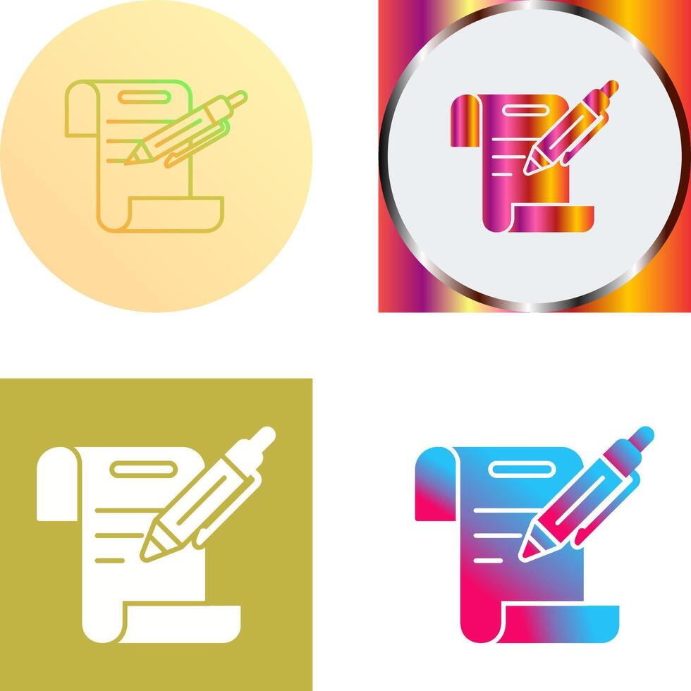 Contract Icon Design vector