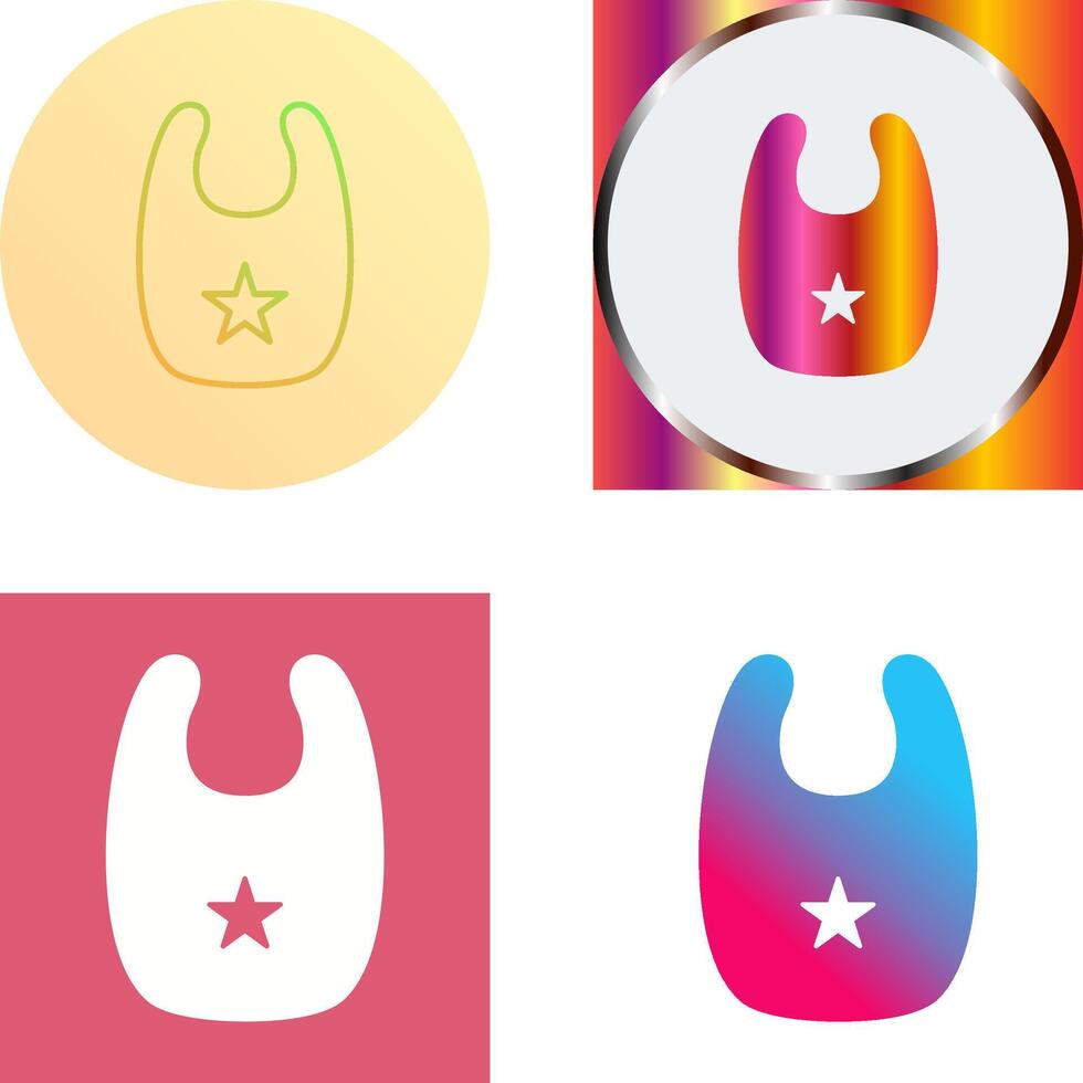 Bib Icon Design vector