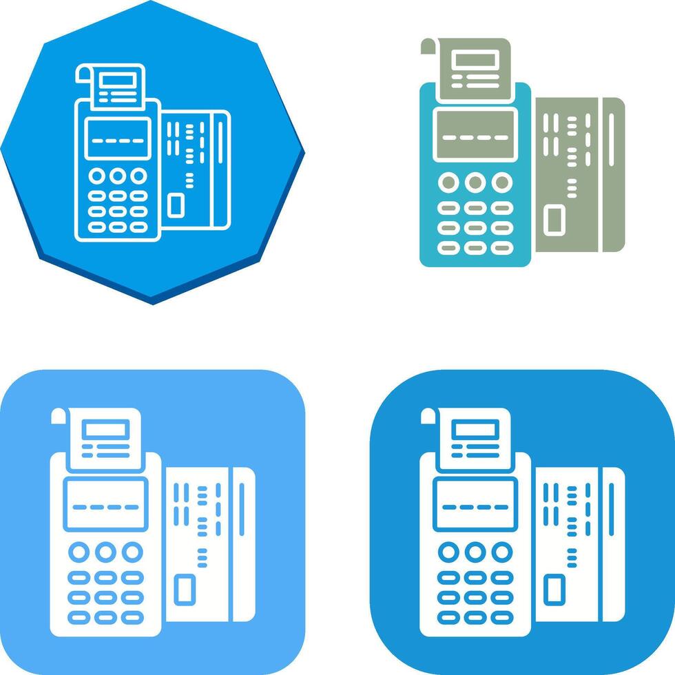 Pos Terminal Icon Design vector