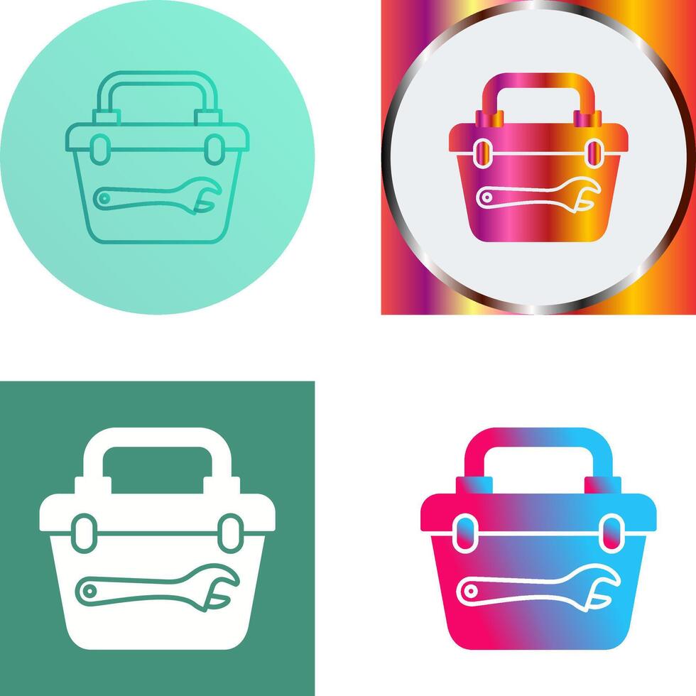 Toolbox Icon Design vector