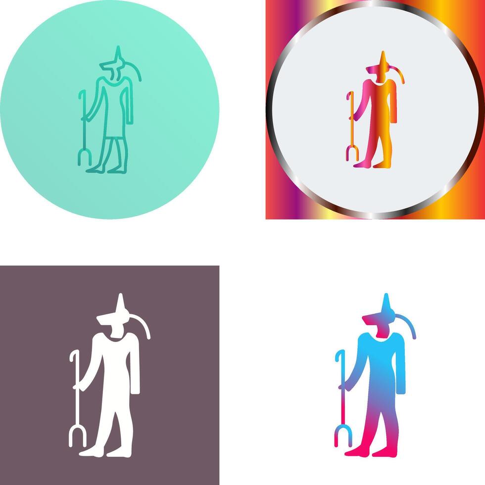 Egyptian god Icon Design vector