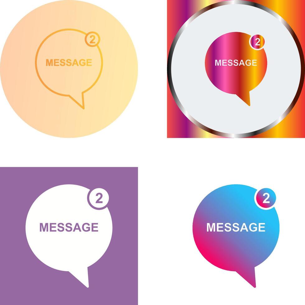 Message Bubbles Icon Design vector