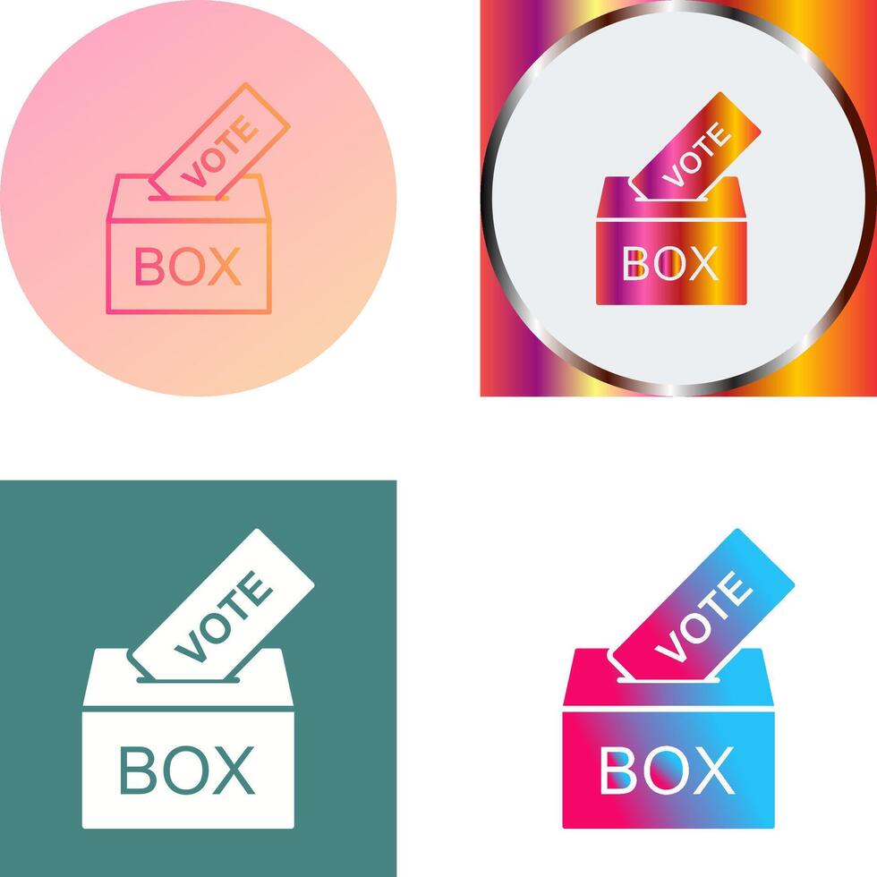 Giing Vote Icon Design vector