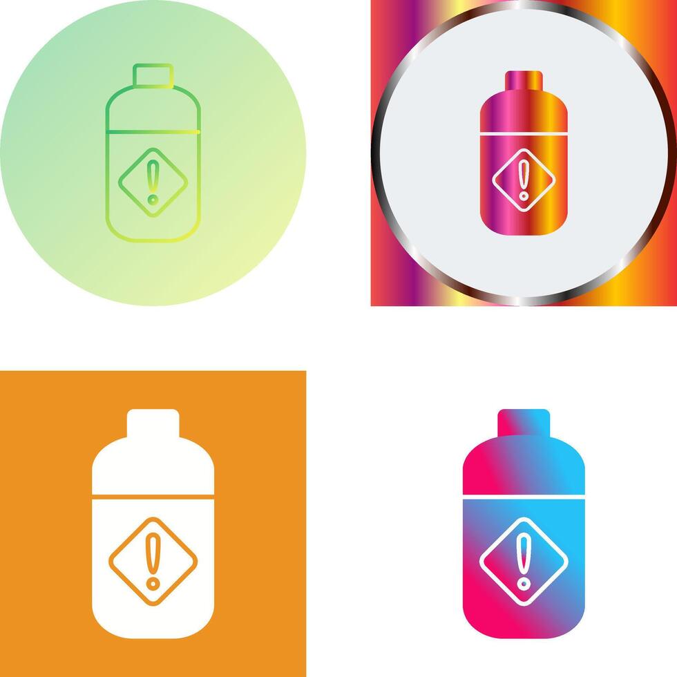 Pesticide Bottle Icon Design vector