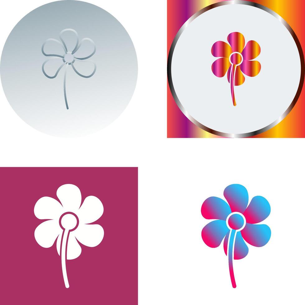 Small flowers Icon Design vector