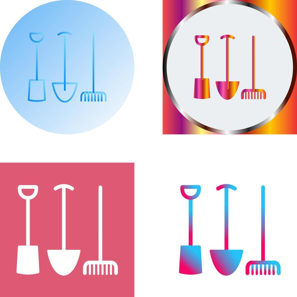 Gardening Tools Icon Design vector