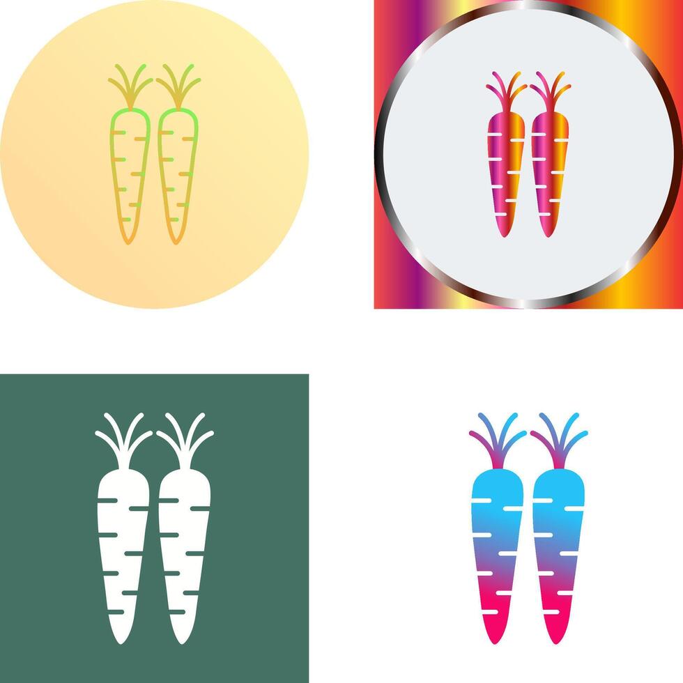 zanahorias icono diseño vector